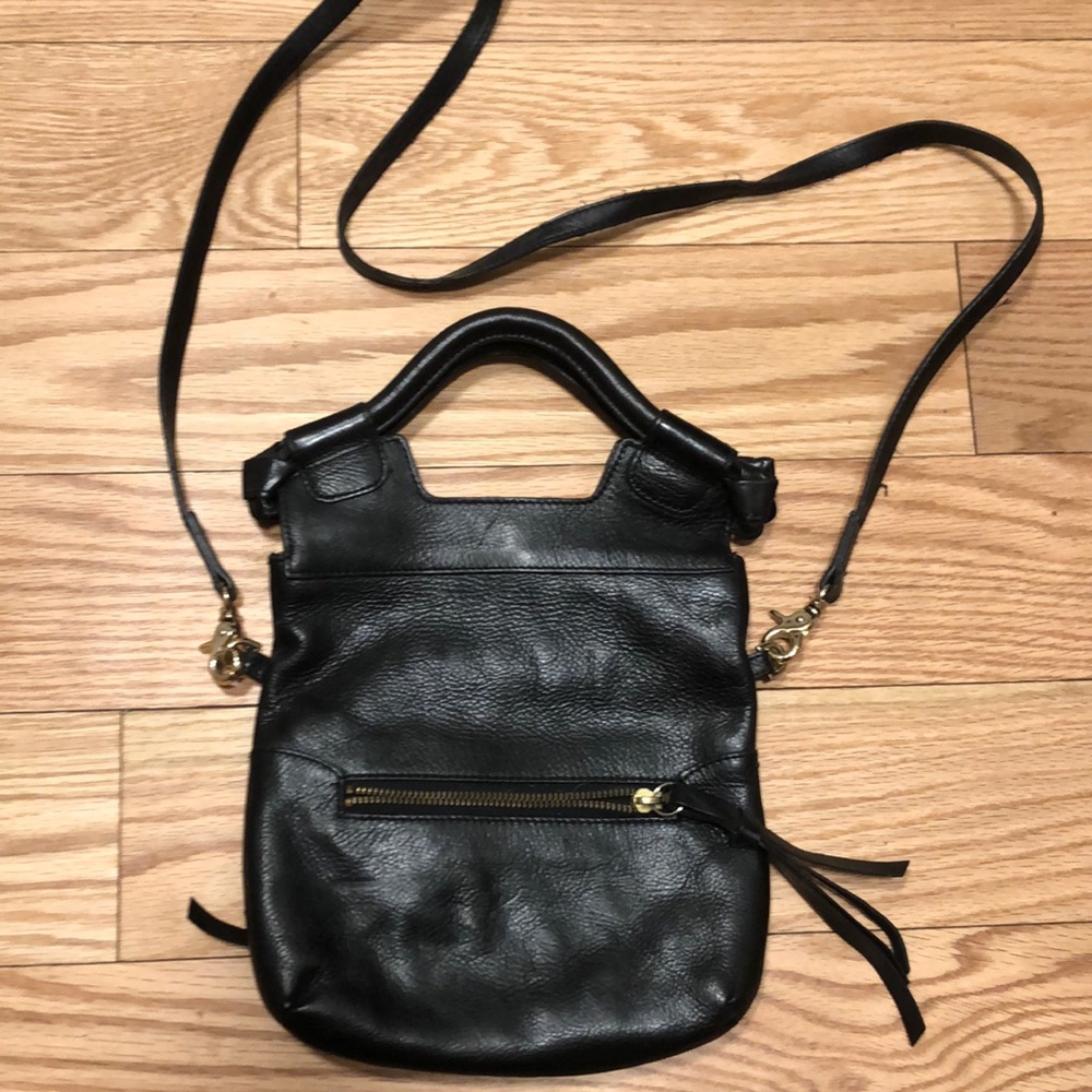 Foley and Corinna black mini leather purse